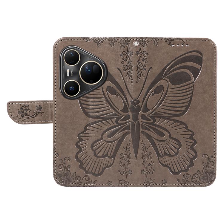 For Huawei Pura 80 Ultra 5G Swallowtail Butterfly Embossed Leather Phone Case