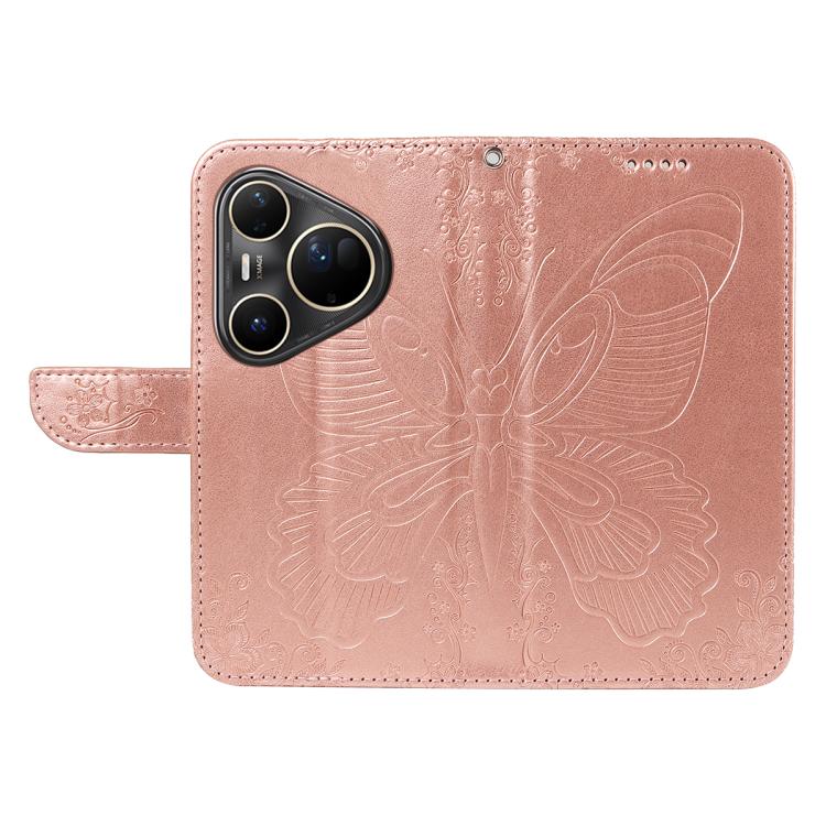 For Huawei Pura 80 Ultra 5G Swallowtail Butterfly Embossed Leather Phone Case