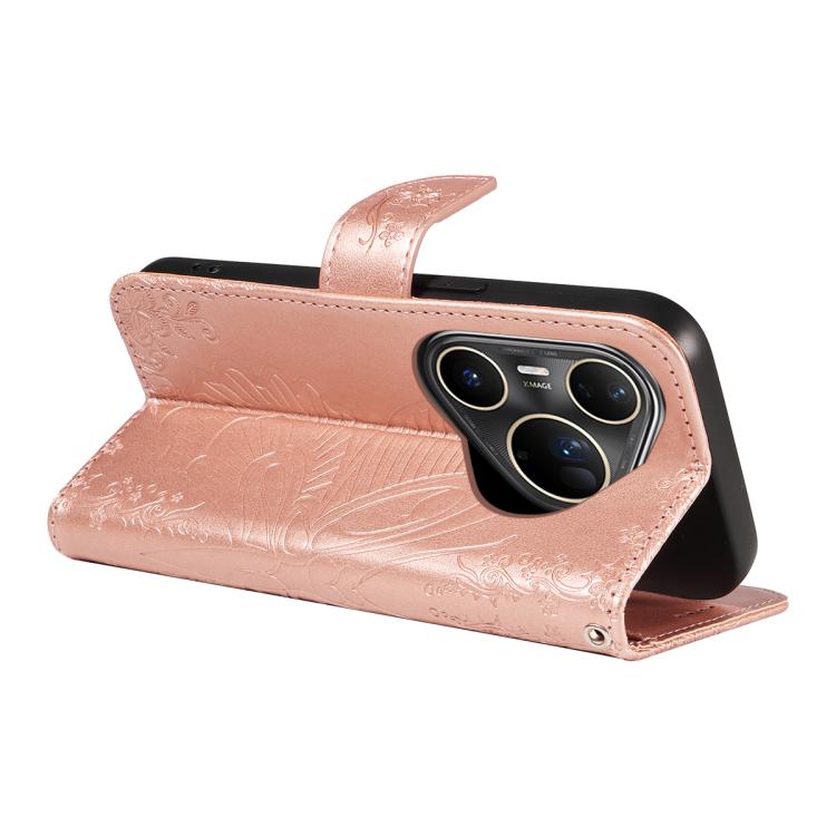 For Huawei Pura 80 Ultra 5G Swallowtail Butterfly Embossed Leather Phone Case