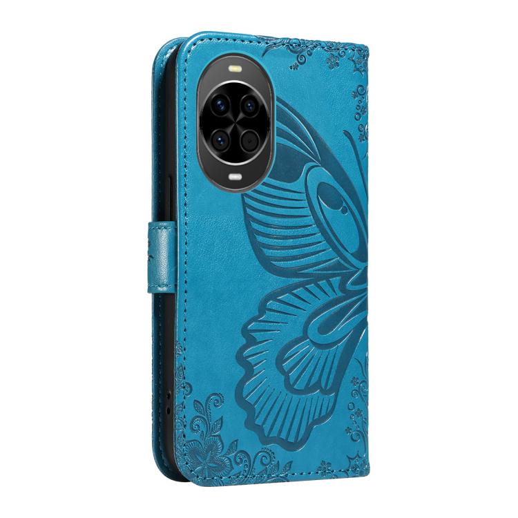 For Huawei nova 14 Lite Swallowtail Butterfly Embossed Leather Phone Case