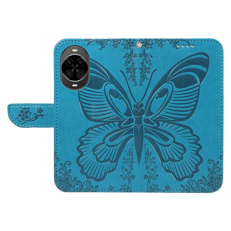 For Huawei nova 14 Lite Swallowtail Butterfly Embossed Leather Phone Case