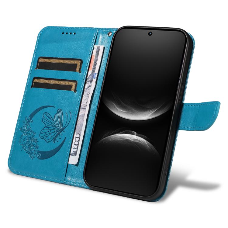 For Huawei nova 14 Lite Swallowtail Butterfly Embossed Leather Phone Case