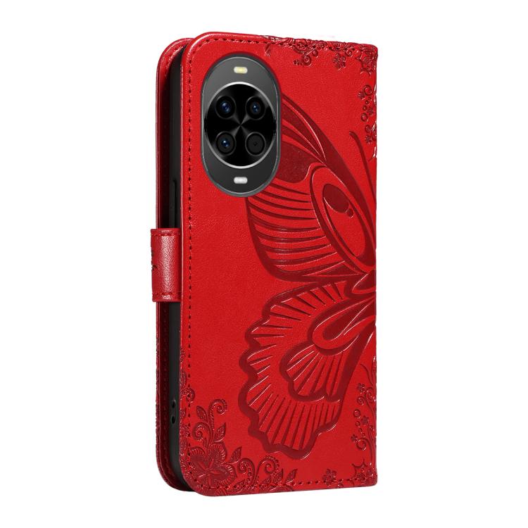 For Huawei nova 14 Lite Swallowtail Butterfly Embossed Leather Phone Case