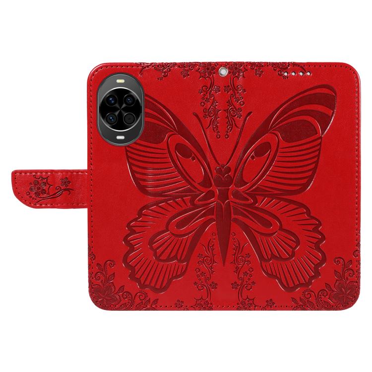 For Huawei nova 14 Lite Swallowtail Butterfly Embossed Leather Phone Case