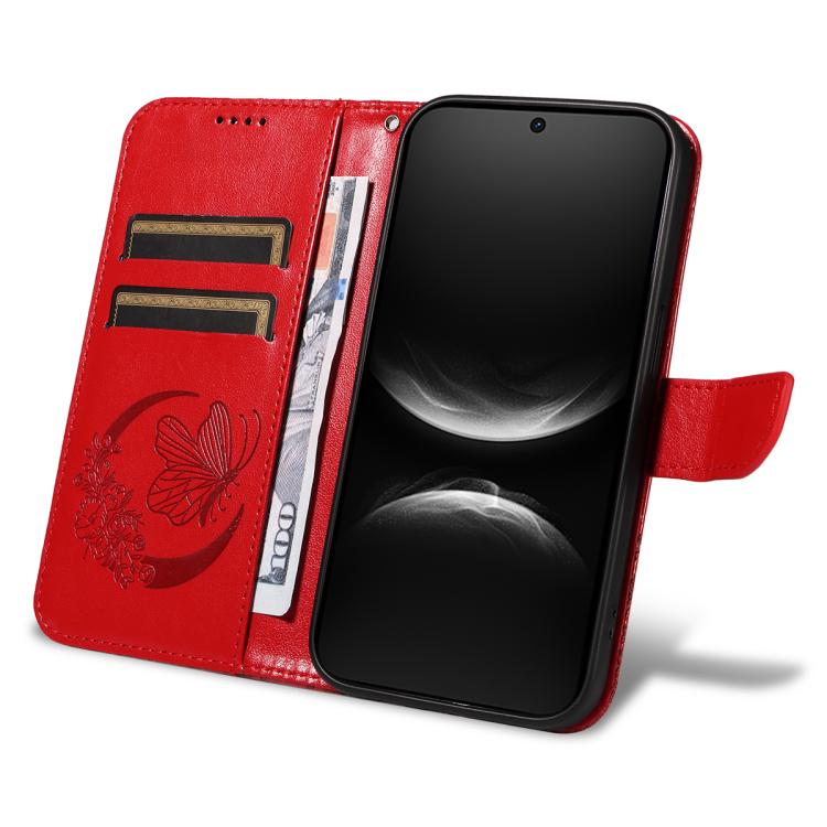 For Huawei nova 14 Lite Swallowtail Butterfly Embossed Leather Phone Case