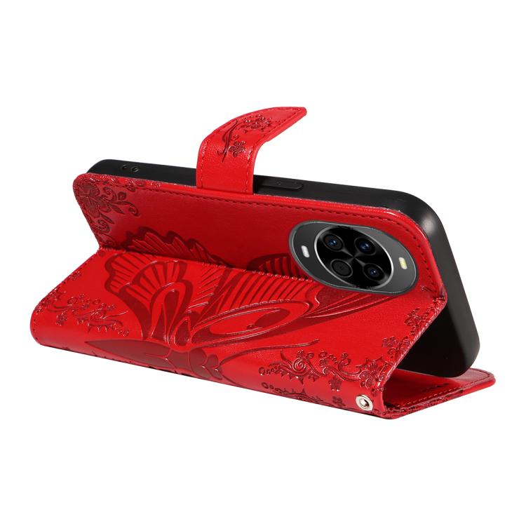 For Huawei nova 14 Lite Swallowtail Butterfly Embossed Leather Phone Case