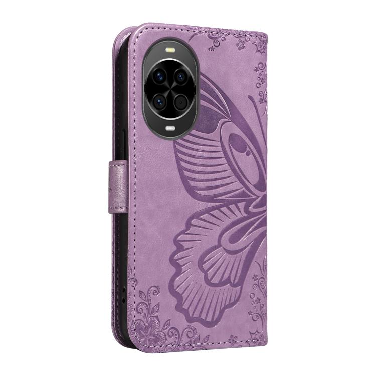 For Huawei nova 14 Lite Swallowtail Butterfly Embossed Leather Phone Case