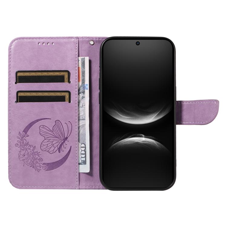 For Huawei nova 14 Lite Swallowtail Butterfly Embossed Leather Phone Case