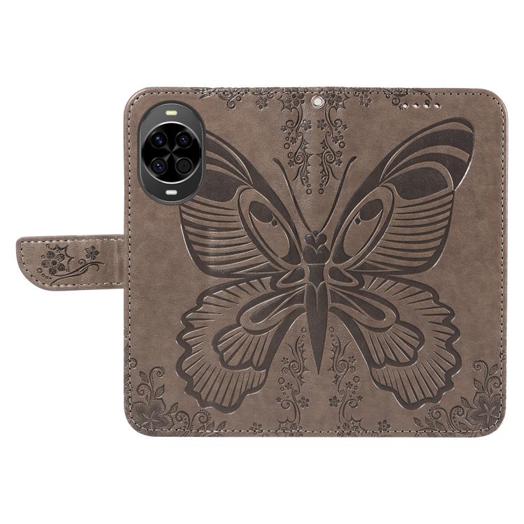 For Huawei nova 14 Lite Swallowtail Butterfly Embossed Leather Phone Case