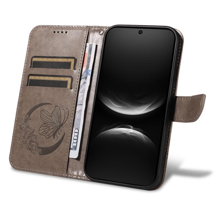 For Huawei nova 14 Lite Swallowtail Butterfly Embossed Leather Phone Case