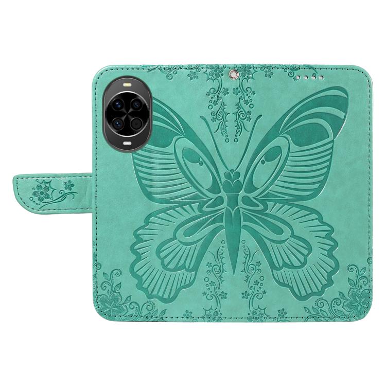 For Huawei nova 14 Lite Swallowtail Butterfly Embossed Leather Phone Case