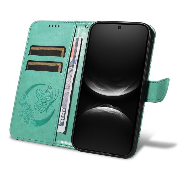 For Huawei nova 14 Lite Swallowtail Butterfly Embossed Leather Phone Case