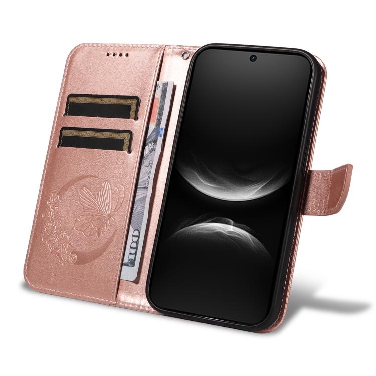 For Huawei nova 14 Lite Swallowtail Butterfly Embossed Leather Phone Case