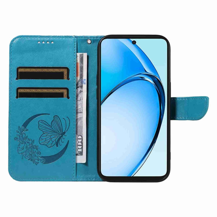For OPPO A60 4G Swallowtail Butterfly Embossed Leather Phone Case