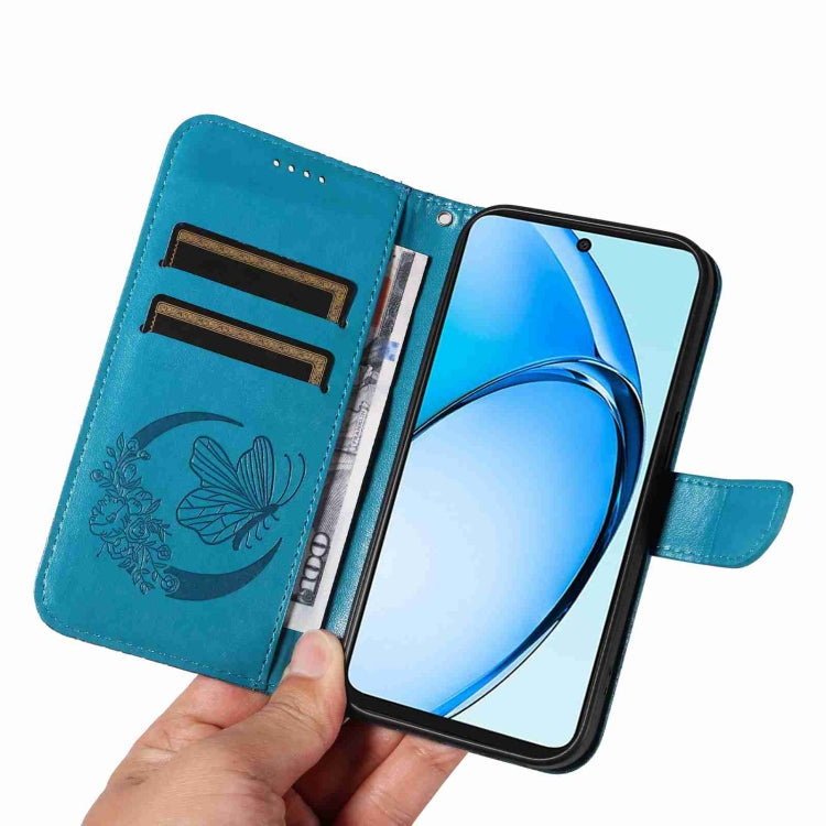 For OPPO A60 4G Swallowtail Butterfly Embossed Leather Phone Case