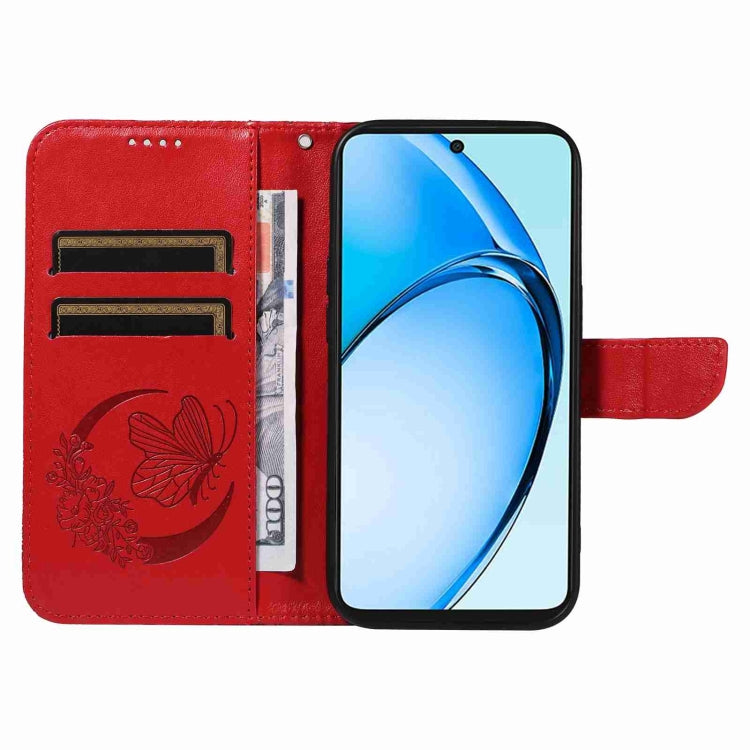 For OPPO A60 4G Swallowtail Butterfly Embossed Leather Phone Case