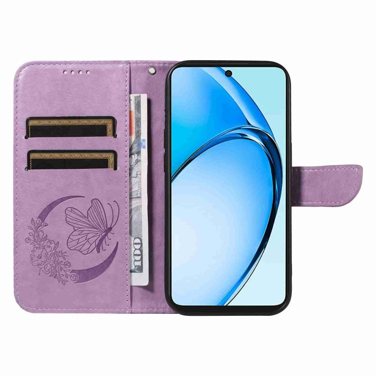 For OPPO A60 4G Swallowtail Butterfly Embossed Leather Phone Case