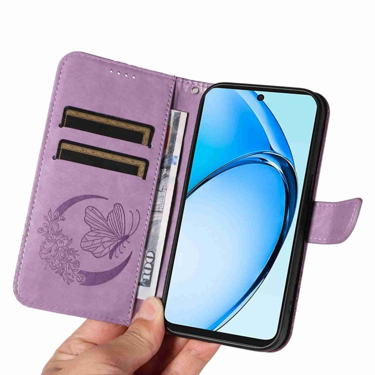 For OPPO A60 4G Swallowtail Butterfly Embossed Leather Phone Case