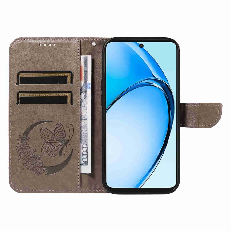 For OPPO A60 4G Swallowtail Butterfly Embossed Leather Phone Case