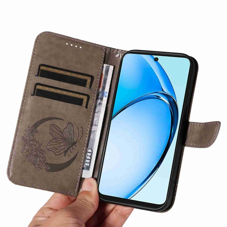 For OPPO A60 4G Swallowtail Butterfly Embossed Leather Phone Case