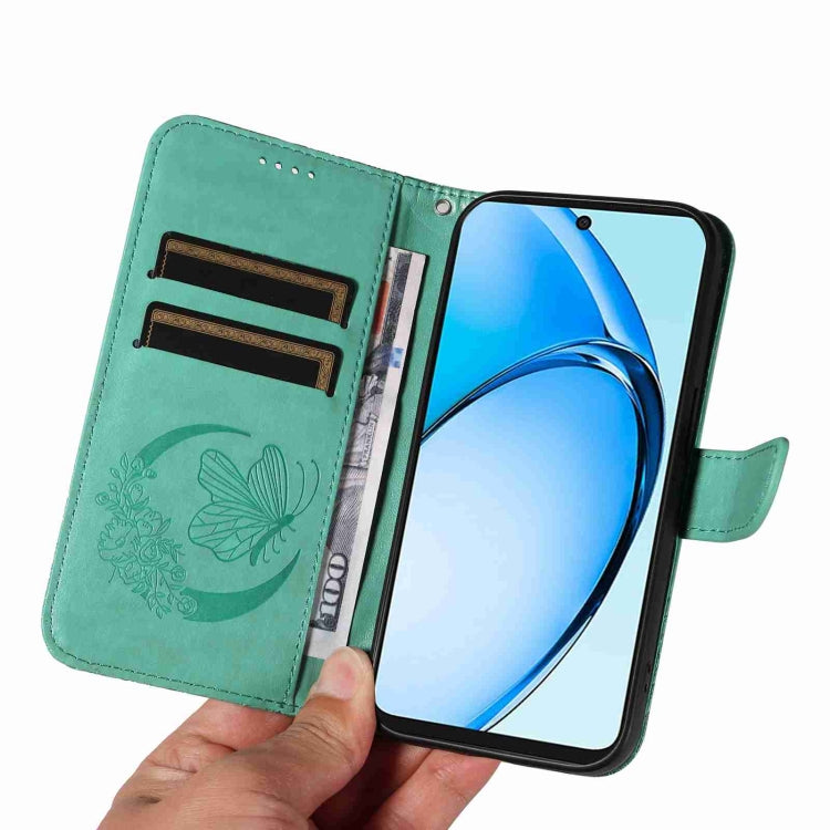 For OPPO A60 4G Swallowtail Butterfly Embossed Leather Phone Case