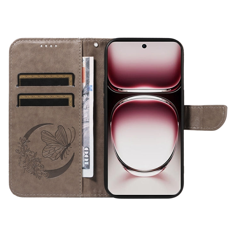 For OPPO Reno12 Pro 5G Global Swallowtail Butterfly Embossed Leather Phone Case