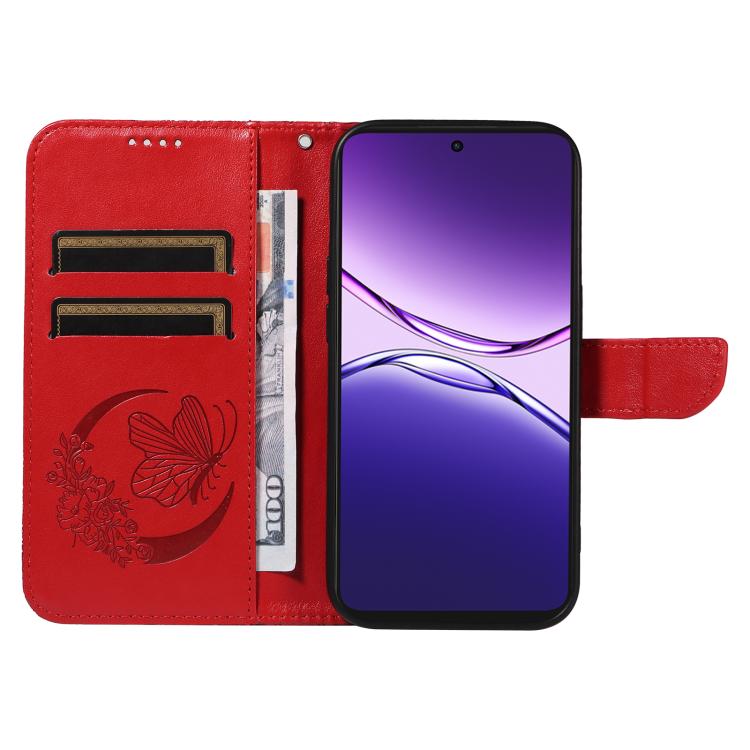 For OPPO A5 Pro 5G Global Swallowtail Butterfly Embossed Leather Phone Case