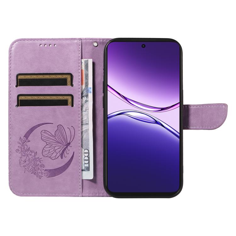 For OPPO A5 Pro 5G Global Swallowtail Butterfly Embossed Leather Phone Case