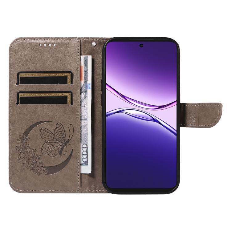 For OPPO A5 Pro 5G Global Swallowtail Butterfly Embossed Leather Phone Case