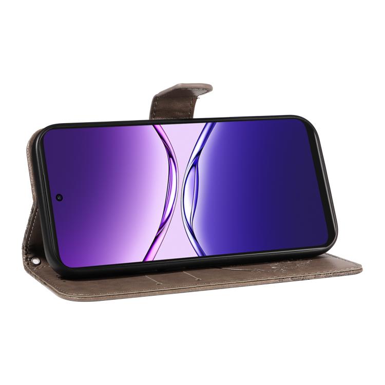 For OPPO A5 Pro 5G Global Swallowtail Butterfly Embossed Leather Phone Case