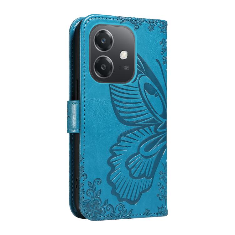 For OPPO A3 5G Global / A60 5G Swallowtail Butterfly Embossed Leather Phone Case