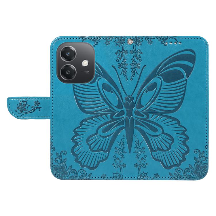 For OPPO A3 5G Global / A60 5G Swallowtail Butterfly Embossed Leather Phone Case