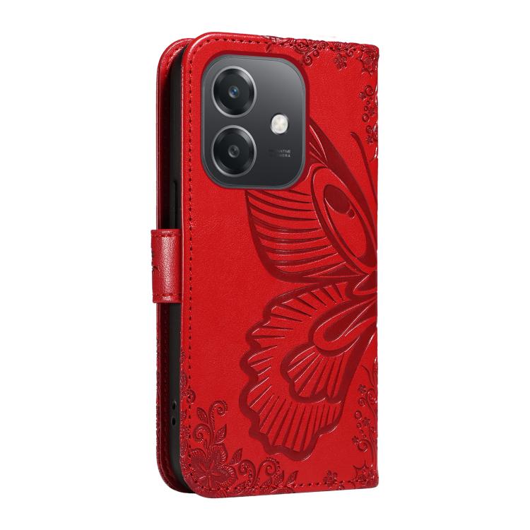 For OPPO A3 5G Global / A60 5G Swallowtail Butterfly Embossed Leather Phone Case