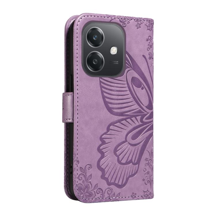 For OPPO A3 5G Global / A60 5G Swallowtail Butterfly Embossed Leather Phone Case