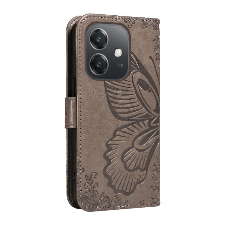 For OPPO A3 5G Global / A60 5G Swallowtail Butterfly Embossed Leather Phone Case