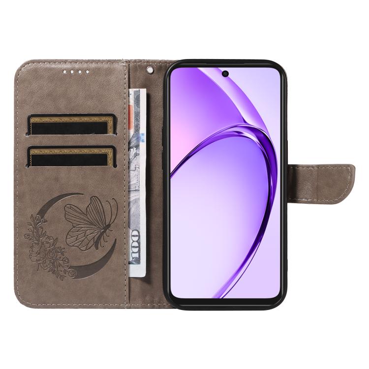 For OPPO A3 5G Global / A60 5G Swallowtail Butterfly Embossed Leather Phone Case