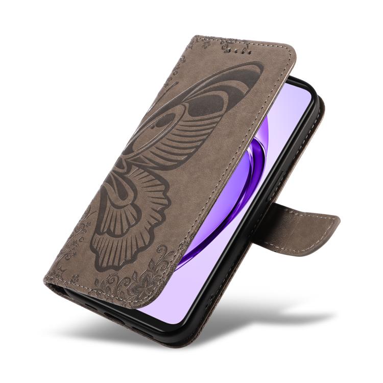 For OPPO A3 5G Global / A60 5G Swallowtail Butterfly Embossed Leather Phone Case
