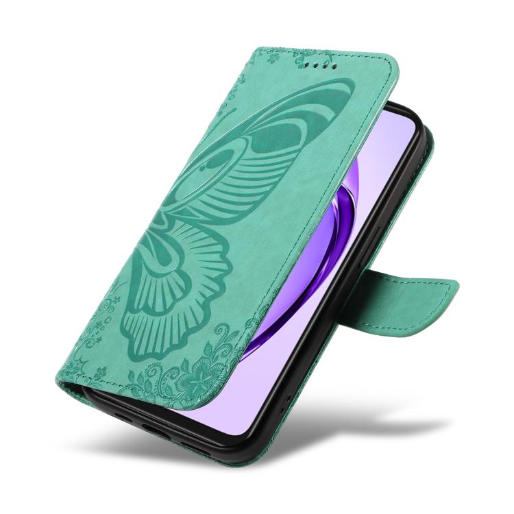 For OPPO A3 5G Global / A60 5G Swallowtail Butterfly Embossed Leather Phone Case