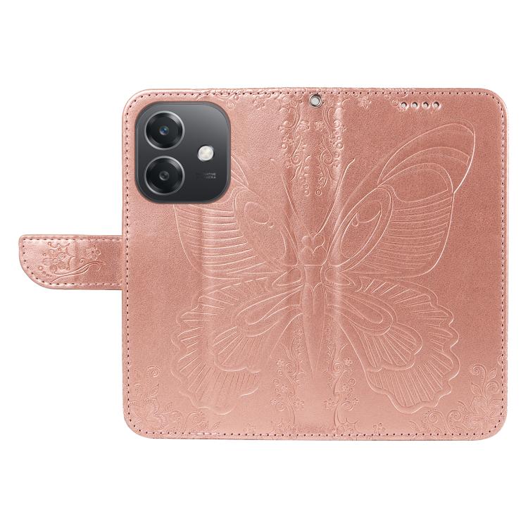 For OPPO A3 5G Global / A60 5G Swallowtail Butterfly Embossed Leather Phone Case
