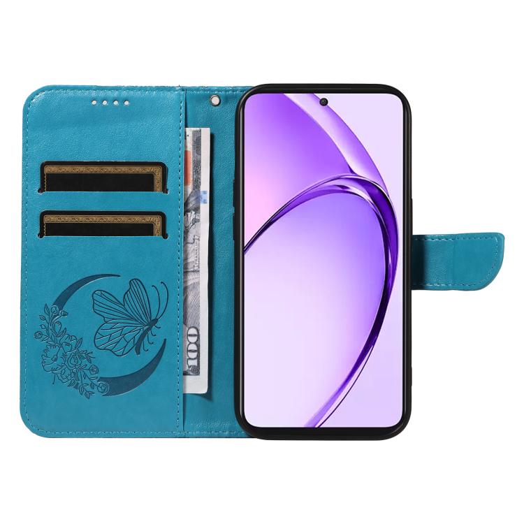For OPPO K12X 5G Global Swallowtail Butterfly Embossed Leather Phone Case