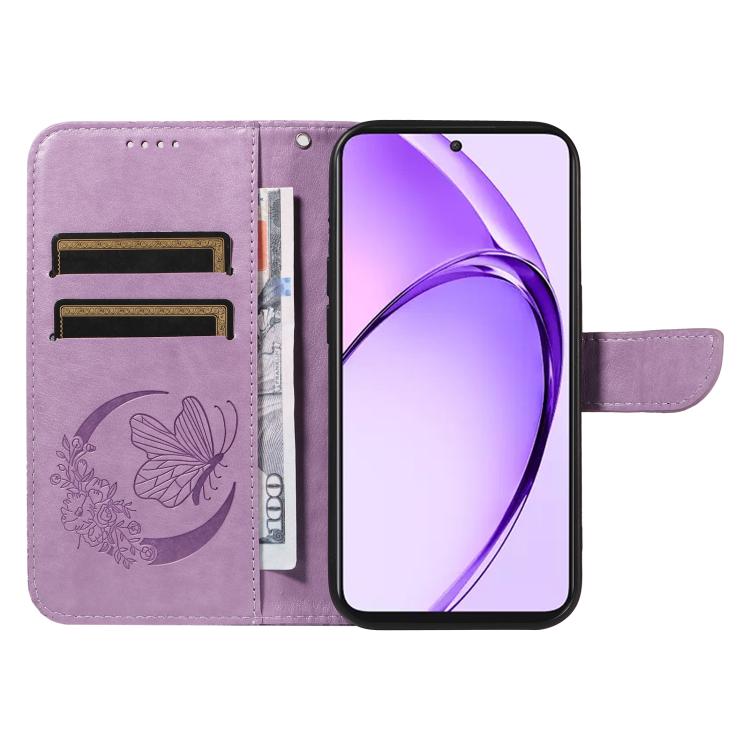 For OPPO K12X 5G Global Swallowtail Butterfly Embossed Leather Phone Case