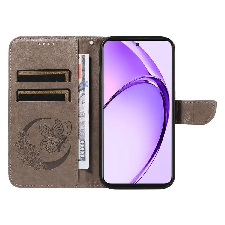 For OPPO K12X 5G Global Swallowtail Butterfly Embossed Leather Phone Case