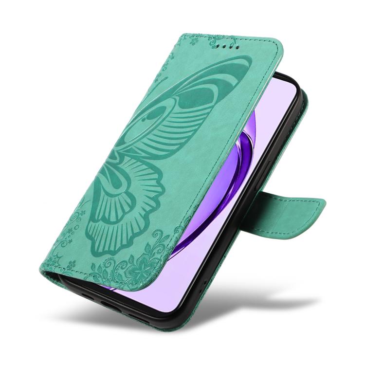 For OPPO K12X 5G Global Swallowtail Butterfly Embossed Leather Phone Case