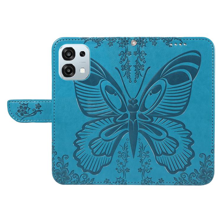 For OPPO A6 Pro 4G / 5G Global Swallowtail Butterfly Embossed Leather Phone Case
