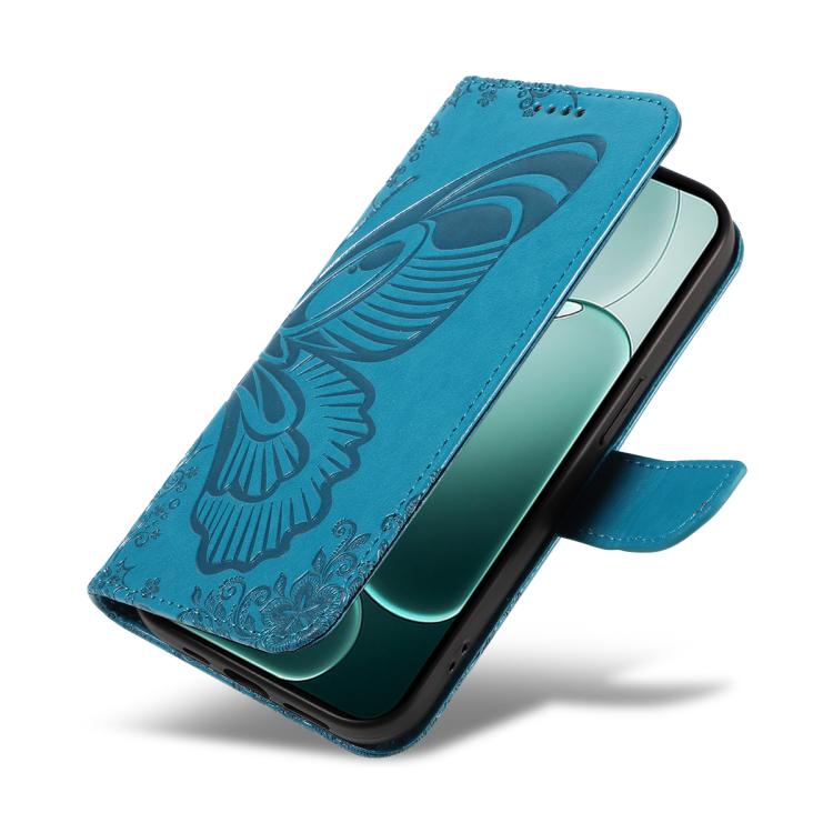 For OPPO A6 Pro 4G / 5G Global Swallowtail Butterfly Embossed Leather Phone Case