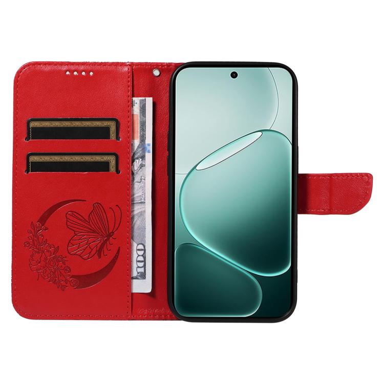 For OPPO A6 Pro 4G / 5G Global Swallowtail Butterfly Embossed Leather Phone Case