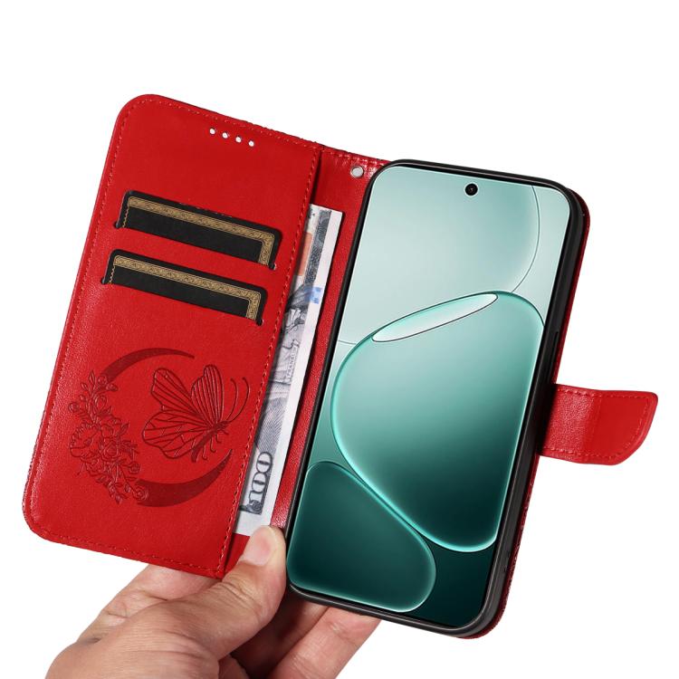 For OPPO A6 Pro 4G / 5G Global Swallowtail Butterfly Embossed Leather Phone Case