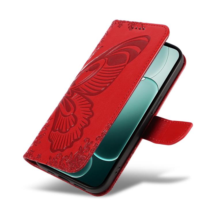 For OPPO A6 Pro 4G / 5G Global Swallowtail Butterfly Embossed Leather Phone Case