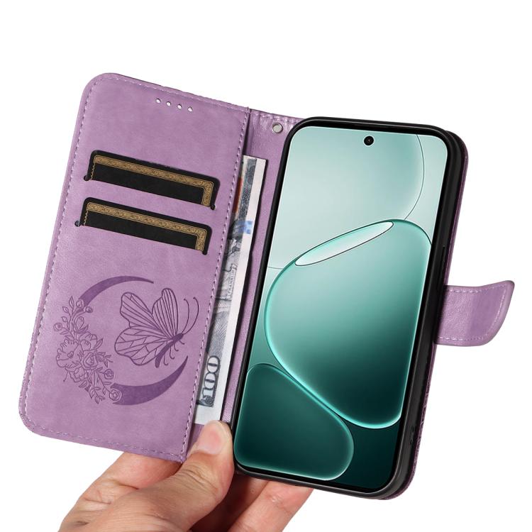 For OPPO A6 Pro 4G / 5G Global Swallowtail Butterfly Embossed Leather Phone Case