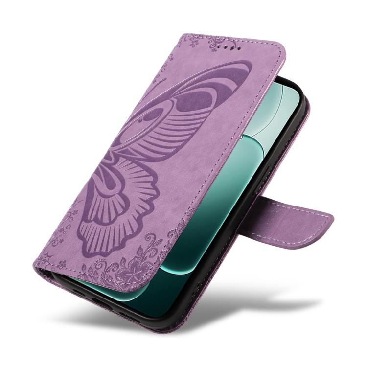 For OPPO A6 Pro 4G / 5G Global Swallowtail Butterfly Embossed Leather Phone Case